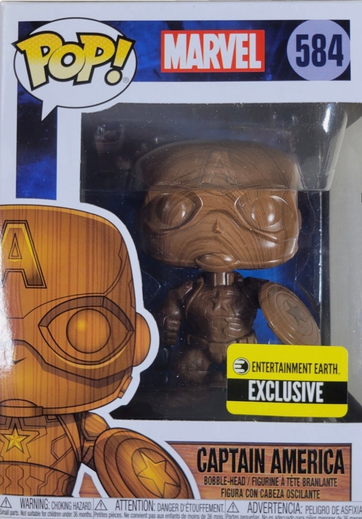 Funko POP! Marvel #584 Captain America, EE Exclusive.