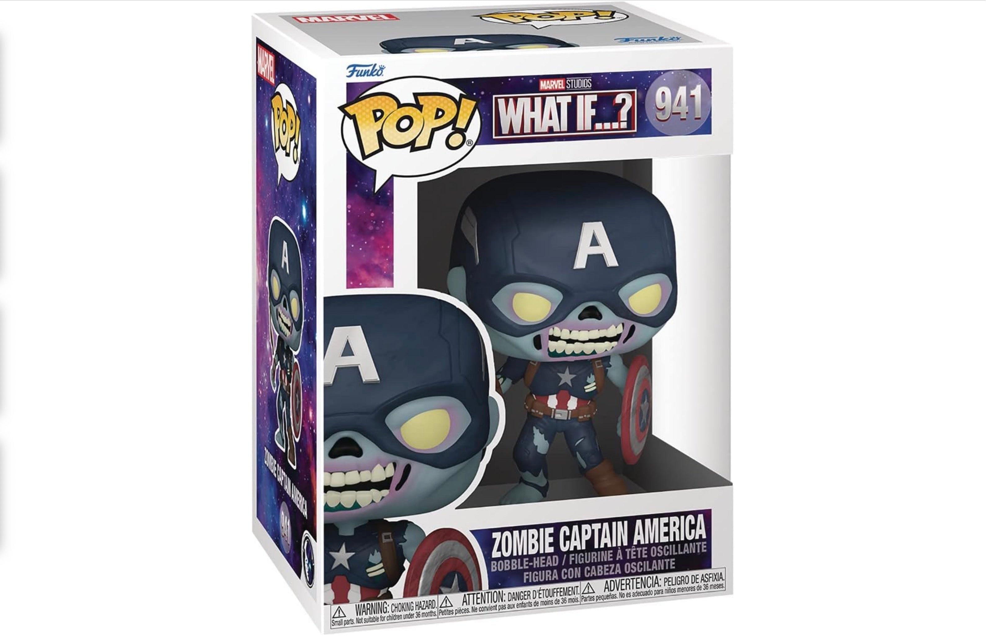 POP Marvel: What If? - Zombie Captain America Funko Pop! Vinyl Figure #941