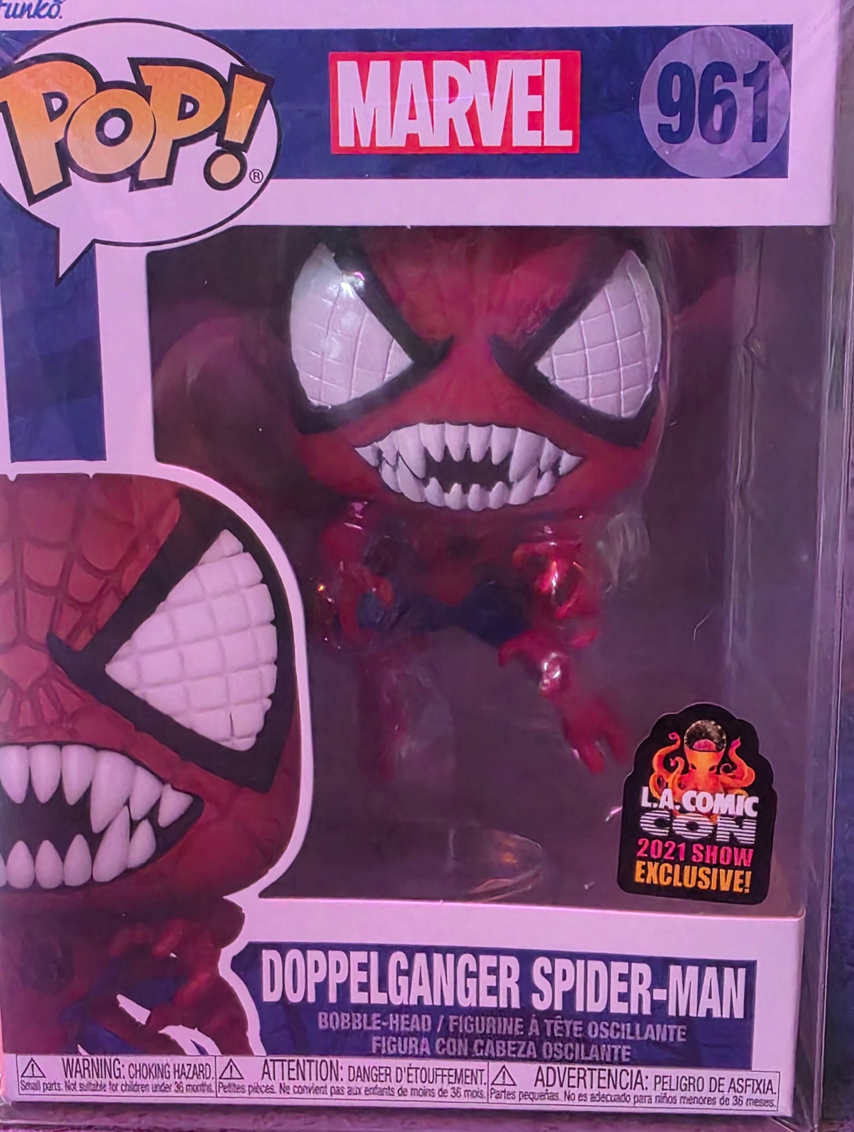 Funko Marvel Pop! Doppelganger Spider-Man Vinyl Bobble-Head 2021 L.A. Comic Con Exclusive
