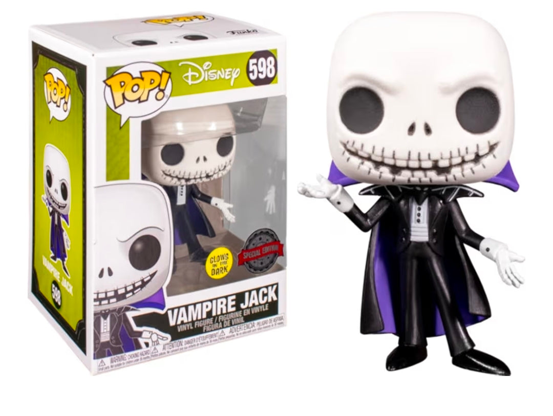 Funko Pop The Nightmare Before Christmas Vampire Jack Glow